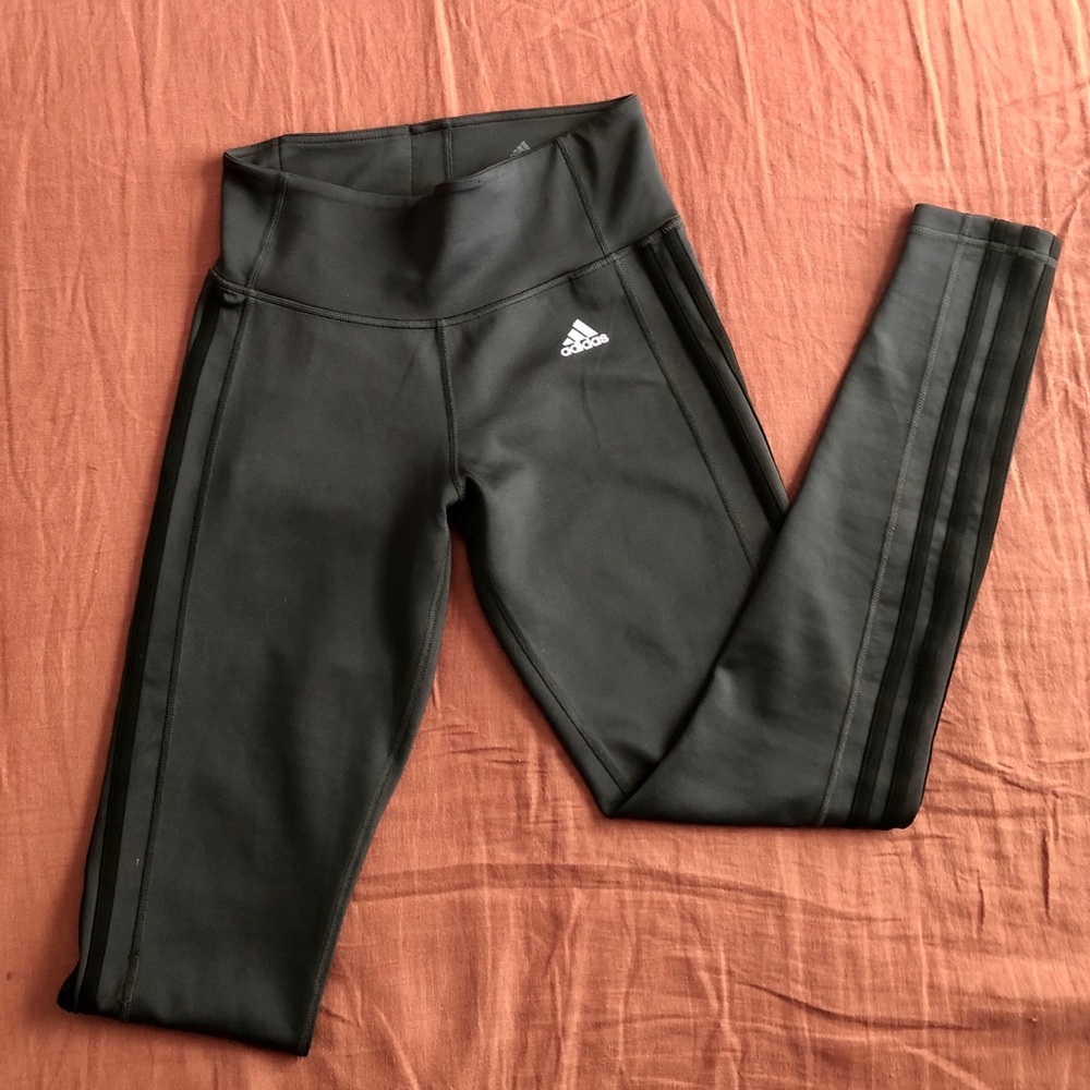 Adidas Climalite High Waisted Stripe Leggings SM